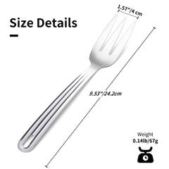 Meat Fork, Three Prong Large Fork, 304 Stainless Steel Large Fork, Ideal for Kitchen, Carving, Serving, BBQ, and Grilling xx Inch 1Pc