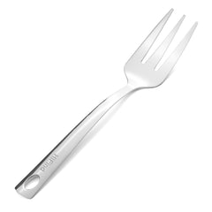 Stainless Steel 3-Tines Fork, Versatile BBQ Meat Fork & Serving Fork, Granny Fork Dinner Fork for Cooking, Roasting, Meat Shredding, Salad, Barbeque & Lifting-10 Inches 1Pc